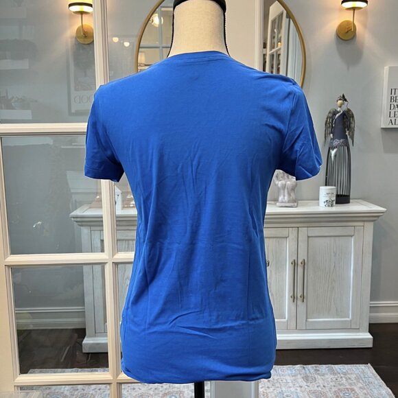 Ralph Lauren Royal Blue Crew Neck Cotton T-Shirt S - Picture 3 of 4